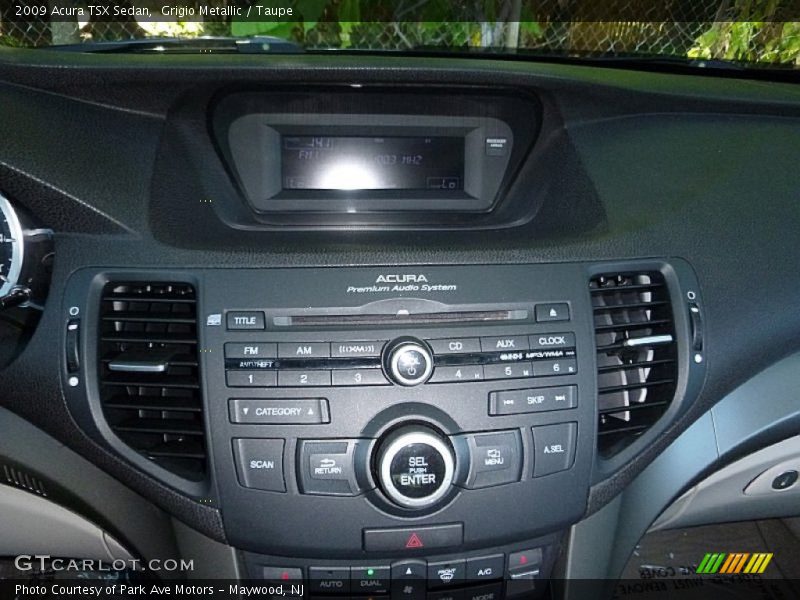 Grigio Metallic / Taupe 2009 Acura TSX Sedan