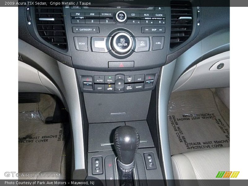 Grigio Metallic / Taupe 2009 Acura TSX Sedan