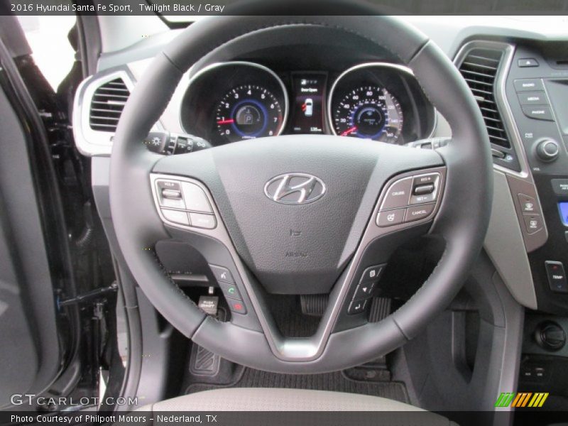 Twilight Black / Gray 2016 Hyundai Santa Fe Sport