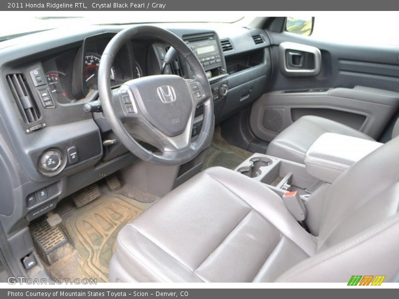Crystal Black Pearl / Gray 2011 Honda Ridgeline RTL