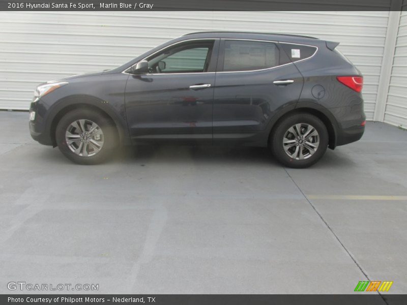 Marlin Blue / Gray 2016 Hyundai Santa Fe Sport