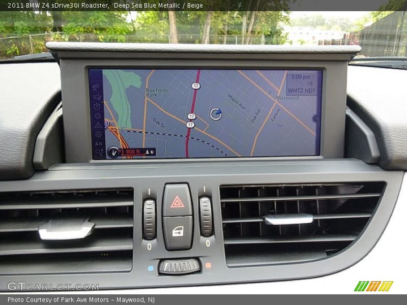 Navigation of 2011 Z4 sDrive30i Roadster