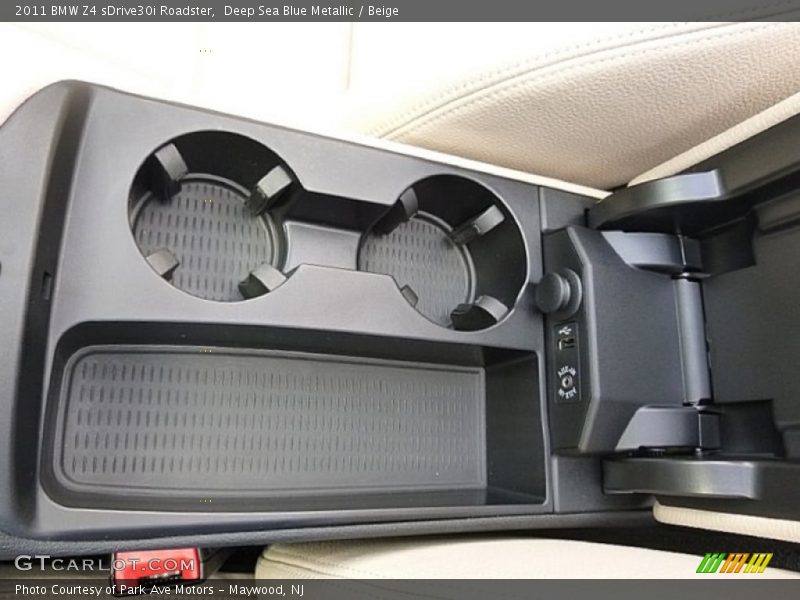 Deep Sea Blue Metallic / Beige 2011 BMW Z4 sDrive30i Roadster