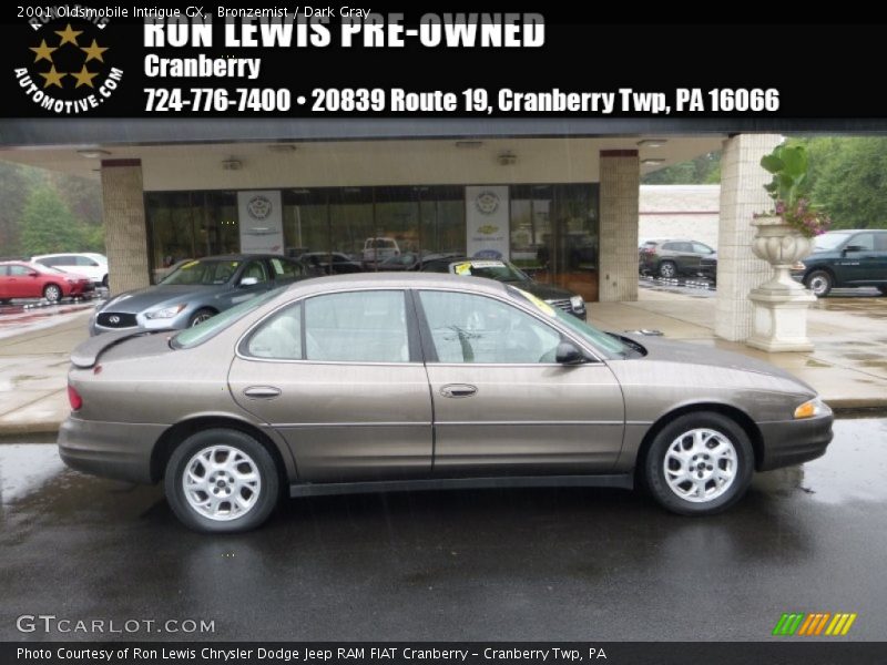 Bronzemist / Dark Gray 2001 Oldsmobile Intrigue GX