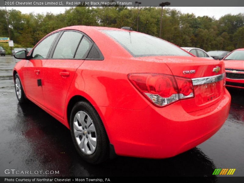 Red Hot / Jet Black/Medium Titanium 2016 Chevrolet Cruze Limited LS