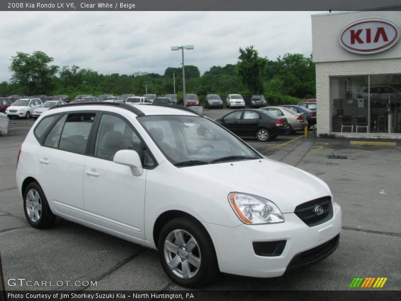 Clear White / Beige 2008 Kia Rondo LX V6