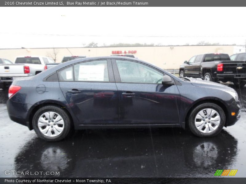 Blue Ray Metallic / Jet Black/Medium Titanium 2016 Chevrolet Cruze Limited LS