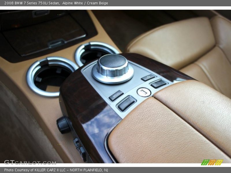 Alpine White / Cream Beige 2008 BMW 7 Series 750Li Sedan