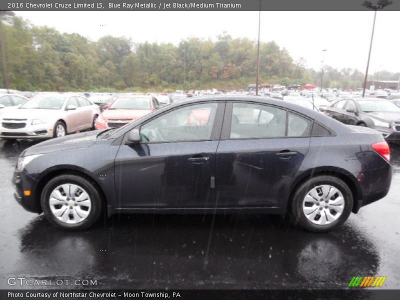 Blue Ray Metallic / Jet Black/Medium Titanium 2016 Chevrolet Cruze Limited LS