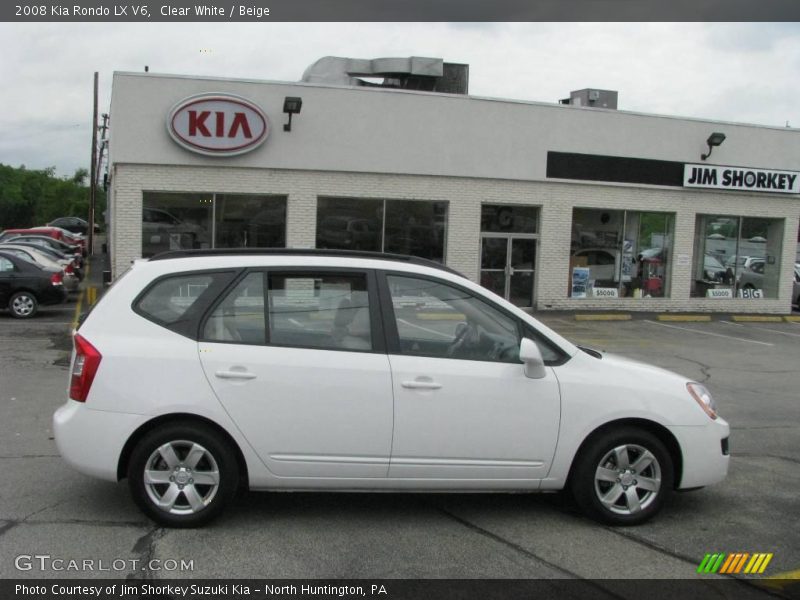 Clear White / Beige 2008 Kia Rondo LX V6