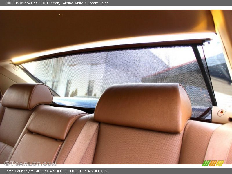 Alpine White / Cream Beige 2008 BMW 7 Series 750Li Sedan
