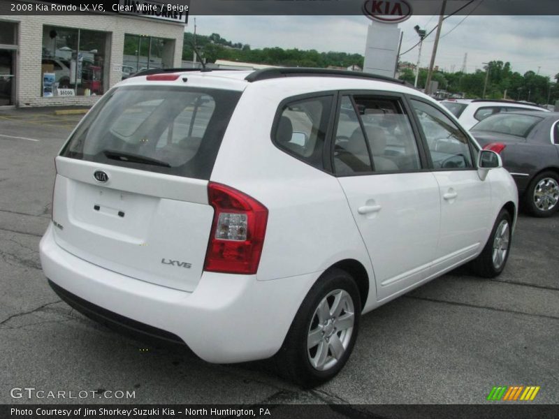Clear White / Beige 2008 Kia Rondo LX V6