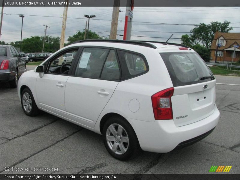 Clear White / Beige 2008 Kia Rondo LX V6