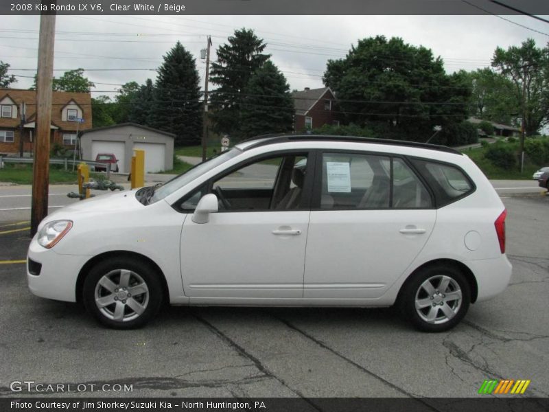 Clear White / Beige 2008 Kia Rondo LX V6