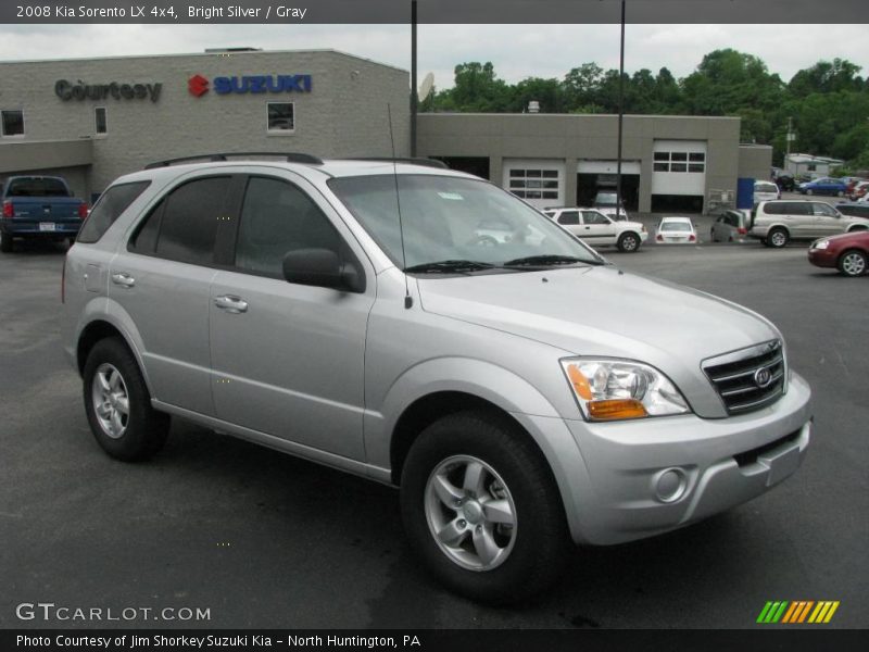 Bright Silver / Gray 2008 Kia Sorento LX 4x4