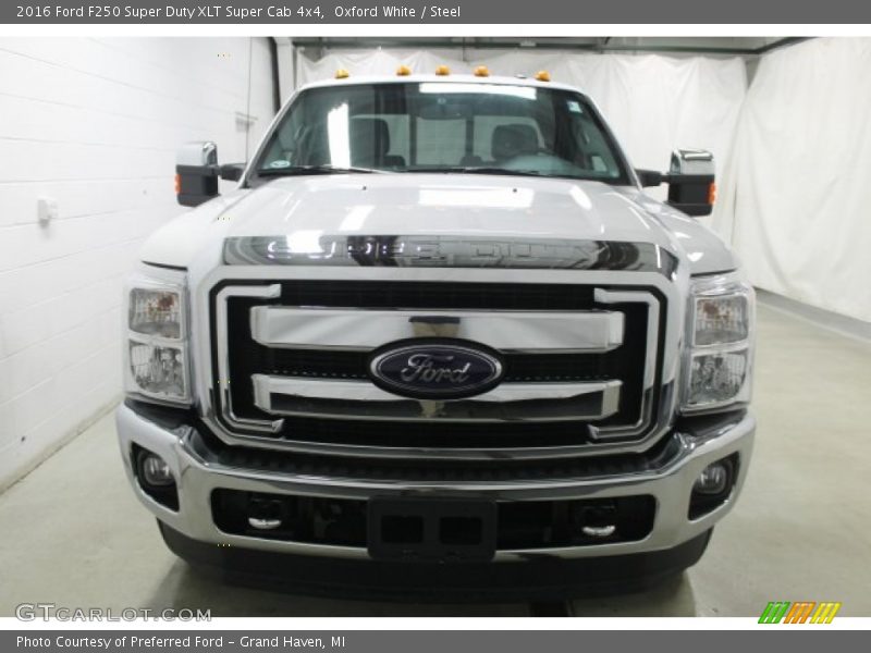 Oxford White / Steel 2016 Ford F250 Super Duty XLT Super Cab 4x4