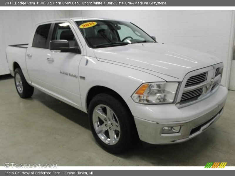 Bright White / Dark Slate Gray/Medium Graystone 2011 Dodge Ram 1500 Big Horn Crew Cab