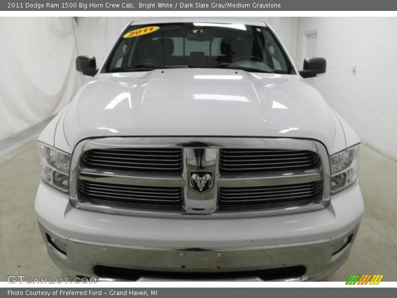 Bright White / Dark Slate Gray/Medium Graystone 2011 Dodge Ram 1500 Big Horn Crew Cab