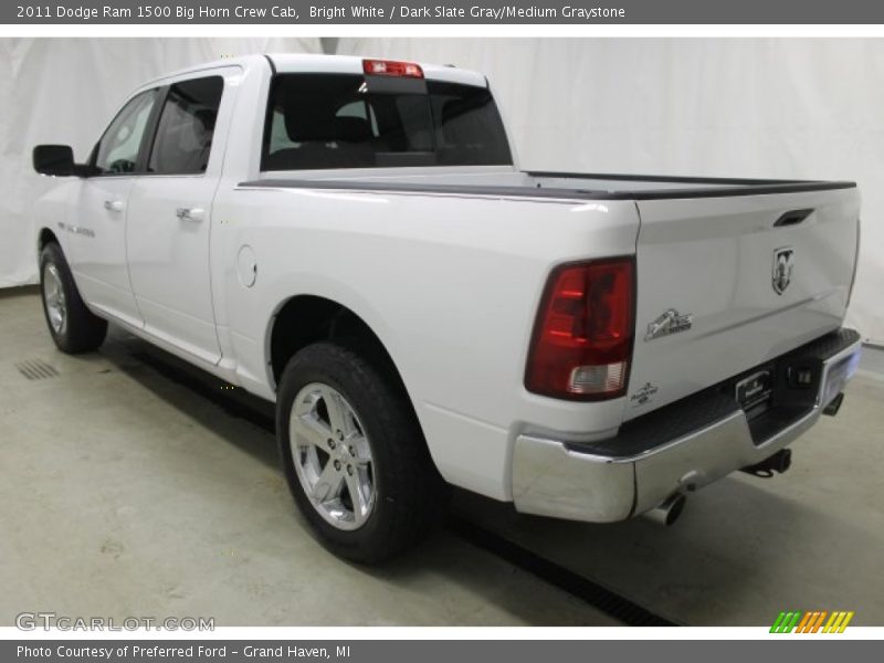 Bright White / Dark Slate Gray/Medium Graystone 2011 Dodge Ram 1500 Big Horn Crew Cab