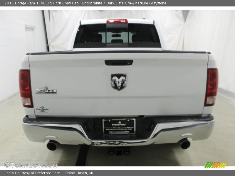 Bright White / Dark Slate Gray/Medium Graystone 2011 Dodge Ram 1500 Big Horn Crew Cab