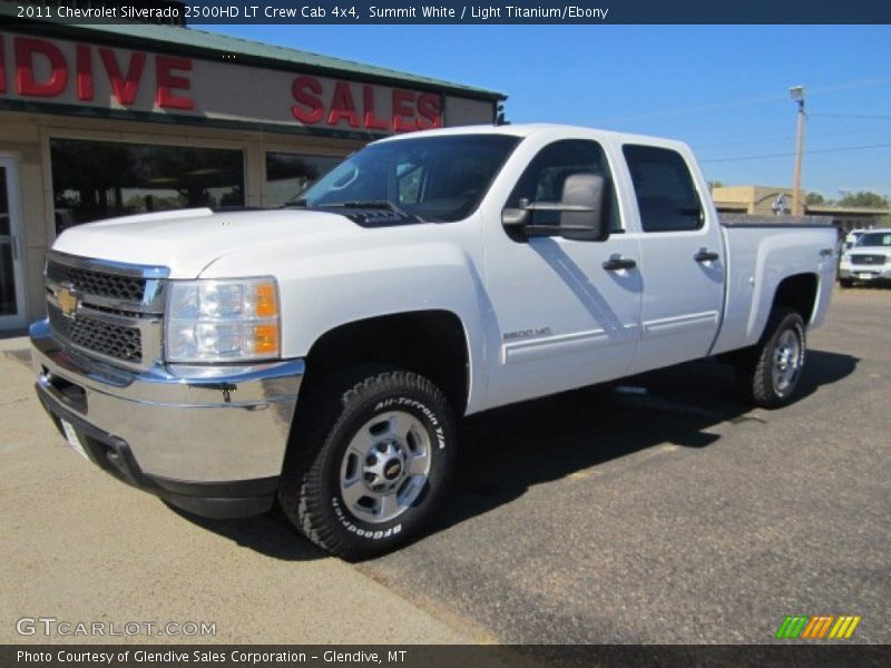 Summit White / Light Titanium/Ebony 2011 Chevrolet Silverado 2500HD LT Crew Cab 4x4