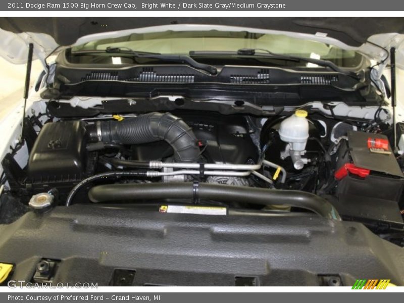 Bright White / Dark Slate Gray/Medium Graystone 2011 Dodge Ram 1500 Big Horn Crew Cab