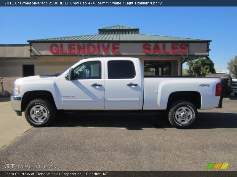 Summit White / Light Titanium/Ebony 2011 Chevrolet Silverado 2500HD LT Crew Cab 4x4
