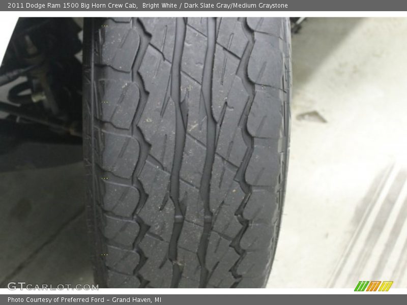 Bright White / Dark Slate Gray/Medium Graystone 2011 Dodge Ram 1500 Big Horn Crew Cab