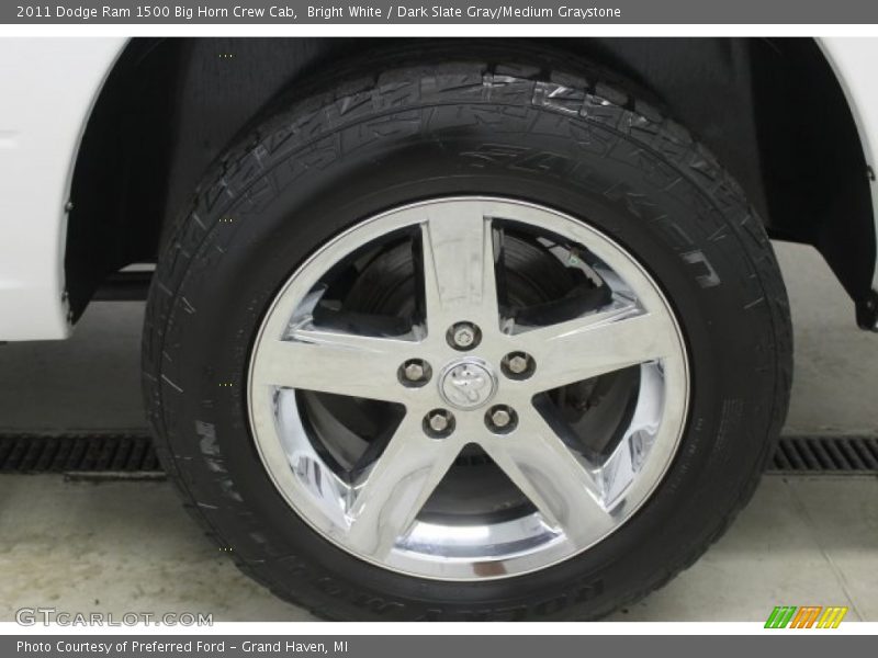 Bright White / Dark Slate Gray/Medium Graystone 2011 Dodge Ram 1500 Big Horn Crew Cab