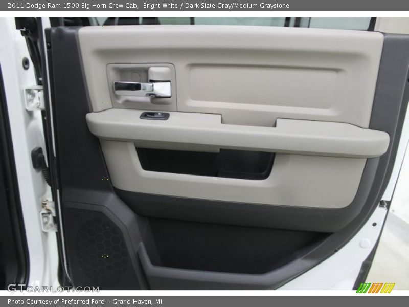 Bright White / Dark Slate Gray/Medium Graystone 2011 Dodge Ram 1500 Big Horn Crew Cab