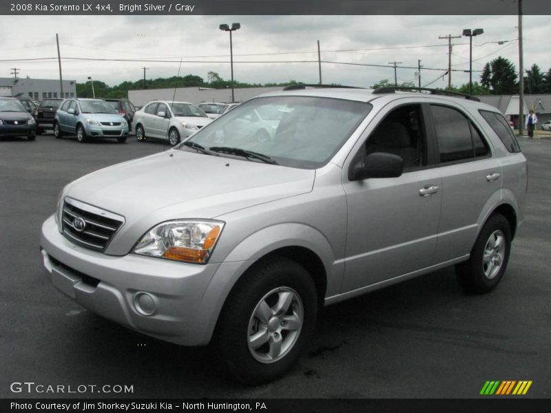 Bright Silver / Gray 2008 Kia Sorento LX 4x4