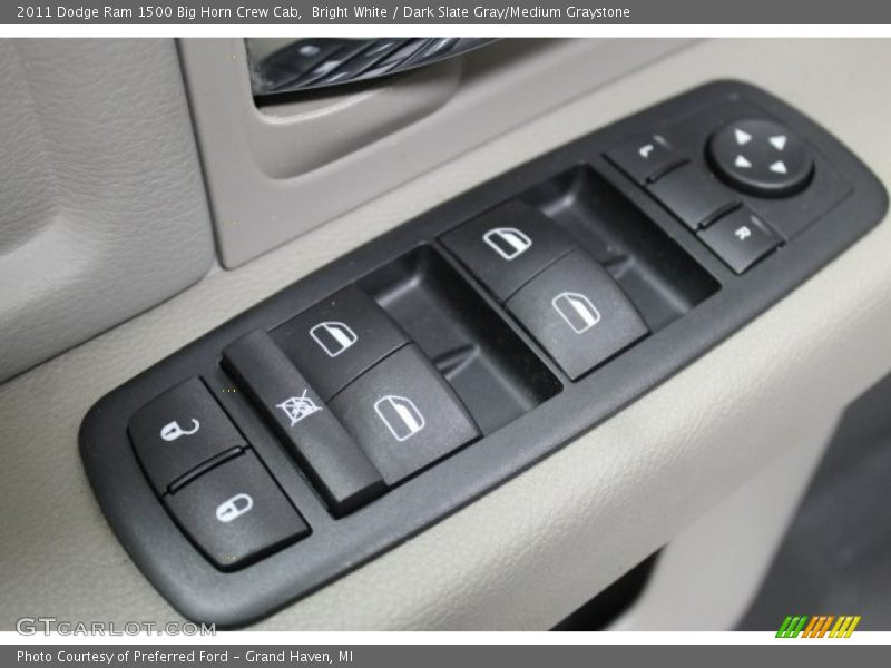 Bright White / Dark Slate Gray/Medium Graystone 2011 Dodge Ram 1500 Big Horn Crew Cab