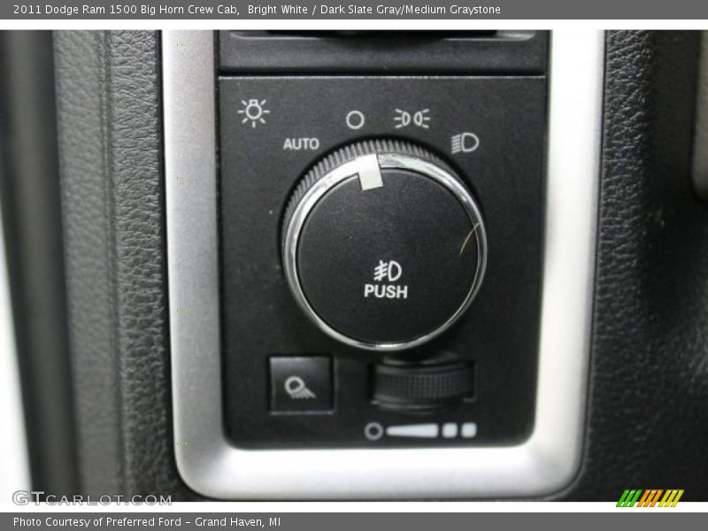 Bright White / Dark Slate Gray/Medium Graystone 2011 Dodge Ram 1500 Big Horn Crew Cab