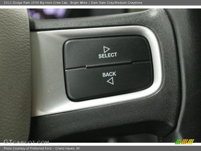 Bright White / Dark Slate Gray/Medium Graystone 2011 Dodge Ram 1500 Big Horn Crew Cab
