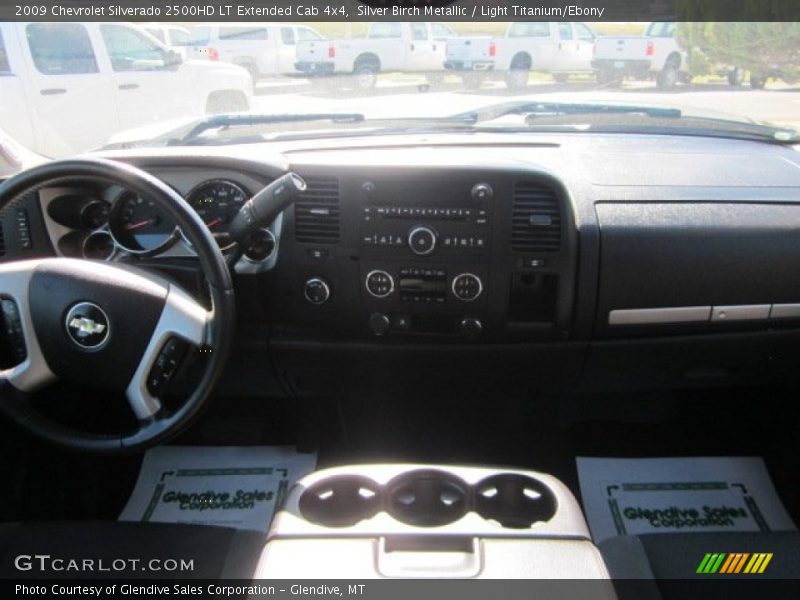 Silver Birch Metallic / Light Titanium/Ebony 2009 Chevrolet Silverado 2500HD LT Extended Cab 4x4