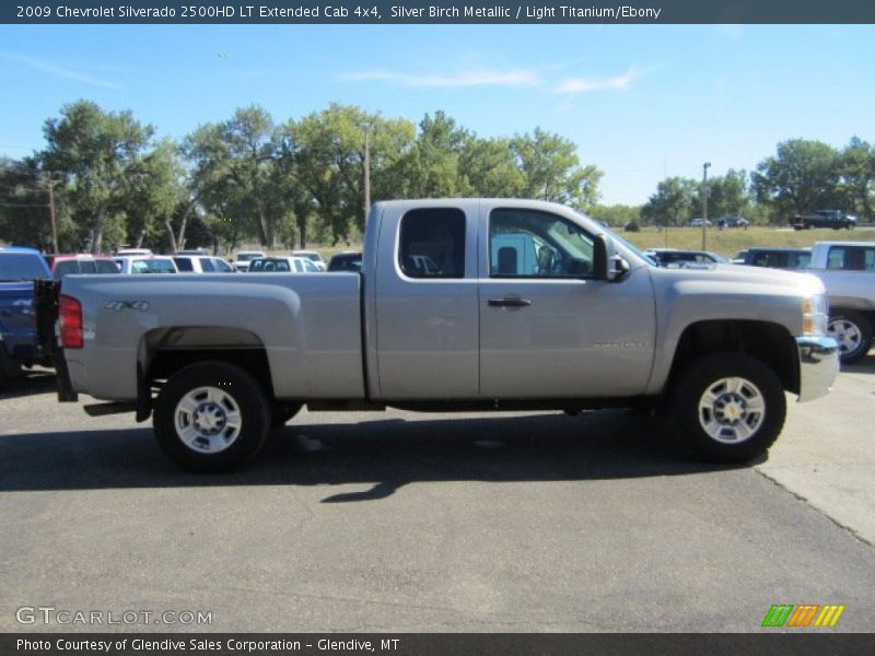 Silver Birch Metallic / Light Titanium/Ebony 2009 Chevrolet Silverado 2500HD LT Extended Cab 4x4
