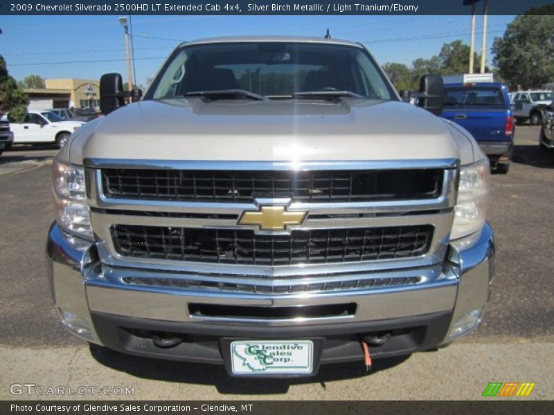 Silver Birch Metallic / Light Titanium/Ebony 2009 Chevrolet Silverado 2500HD LT Extended Cab 4x4
