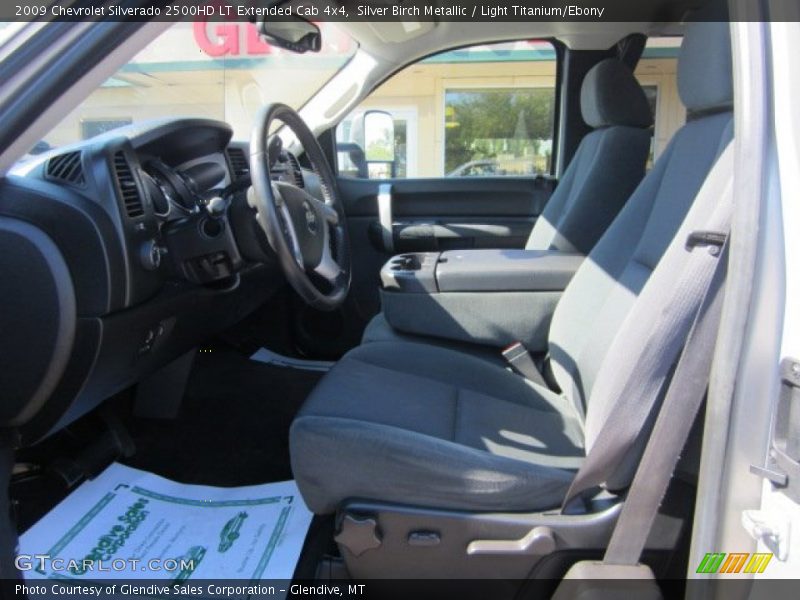 Silver Birch Metallic / Light Titanium/Ebony 2009 Chevrolet Silverado 2500HD LT Extended Cab 4x4