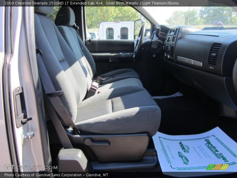 Silver Birch Metallic / Light Titanium/Ebony 2009 Chevrolet Silverado 2500HD LT Extended Cab 4x4