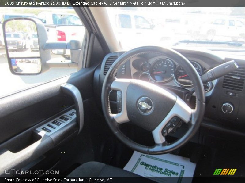 Silver Birch Metallic / Light Titanium/Ebony 2009 Chevrolet Silverado 2500HD LT Extended Cab 4x4