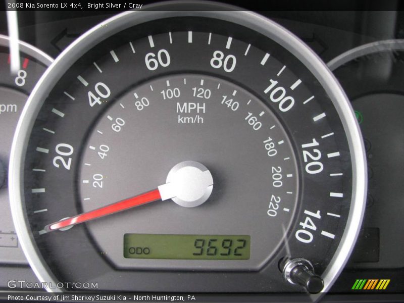 Bright Silver / Gray 2008 Kia Sorento LX 4x4