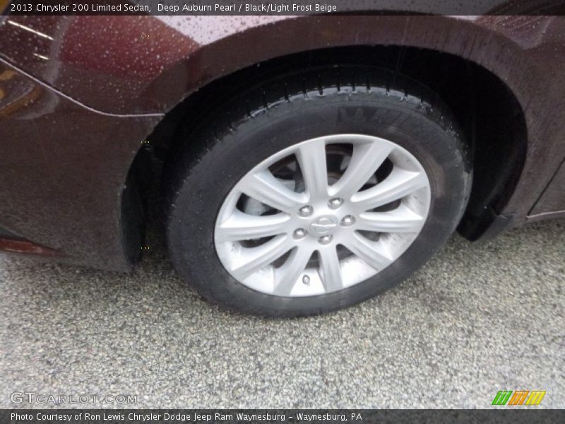 Deep Auburn Pearl / Black/Light Frost Beige 2013 Chrysler 200 Limited Sedan