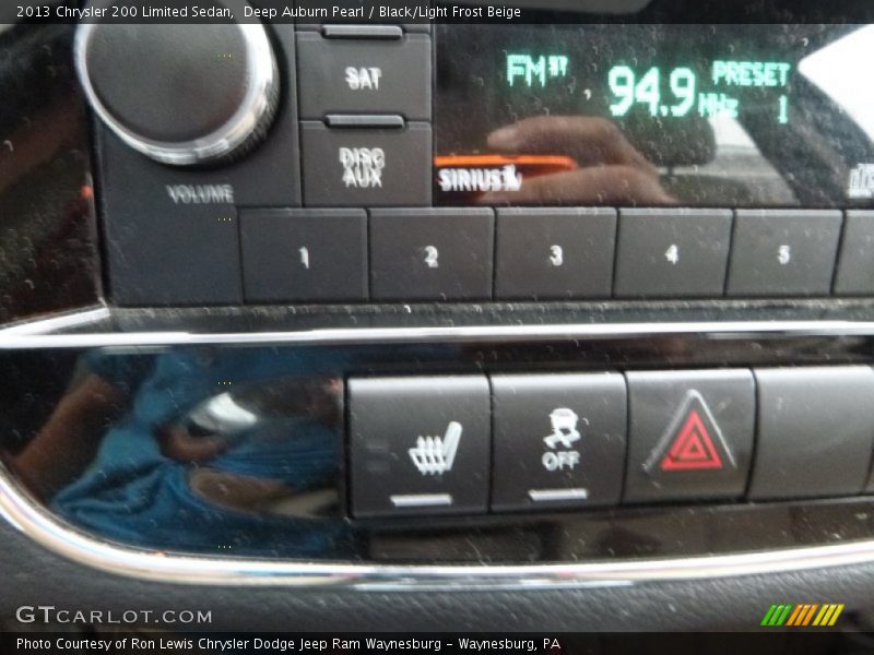 Deep Auburn Pearl / Black/Light Frost Beige 2013 Chrysler 200 Limited Sedan