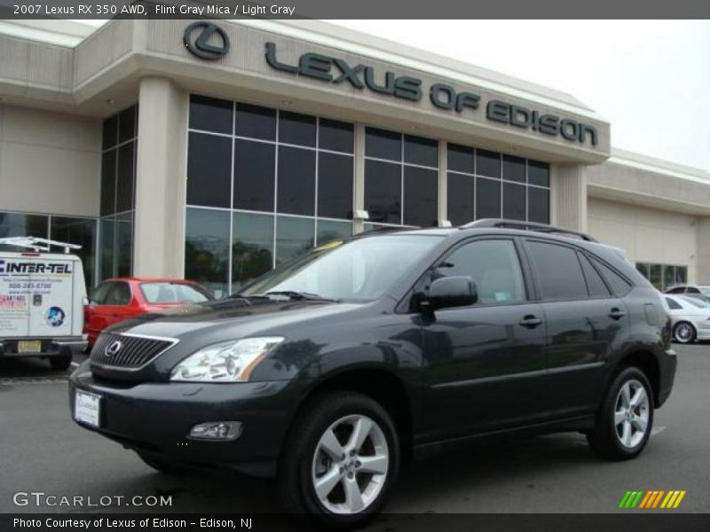 Flint Gray Mica / Light Gray 2007 Lexus RX 350 AWD