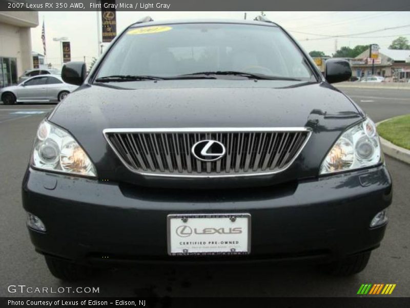 Flint Gray Mica / Light Gray 2007 Lexus RX 350 AWD