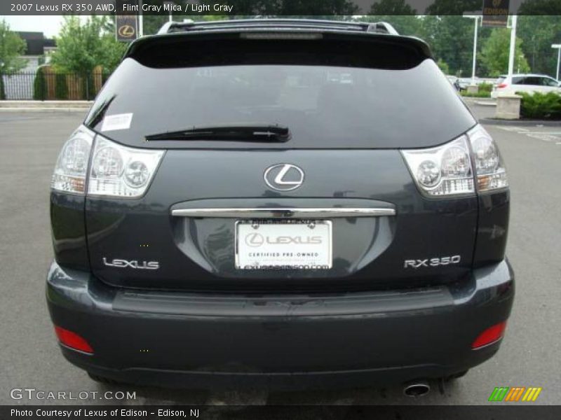 Flint Gray Mica / Light Gray 2007 Lexus RX 350 AWD