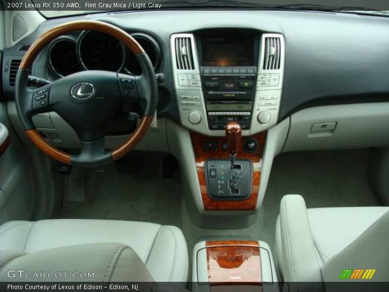Flint Gray Mica / Light Gray 2007 Lexus RX 350 AWD
