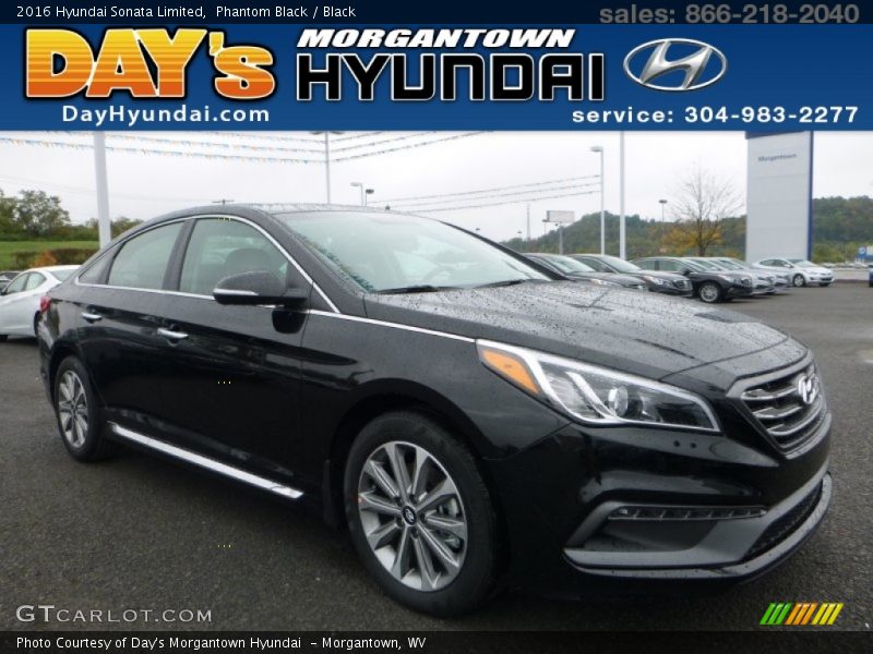 Phantom Black / Black 2016 Hyundai Sonata Limited