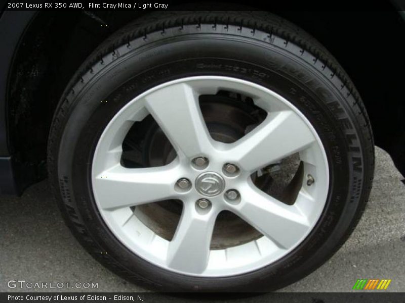 Flint Gray Mica / Light Gray 2007 Lexus RX 350 AWD