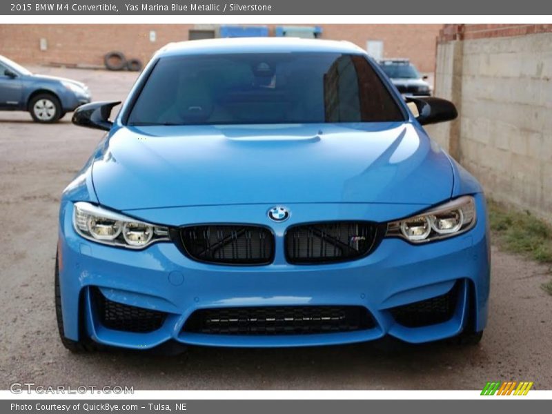 Yas Marina Blue Metallic / Silverstone 2015 BMW M4 Convertible